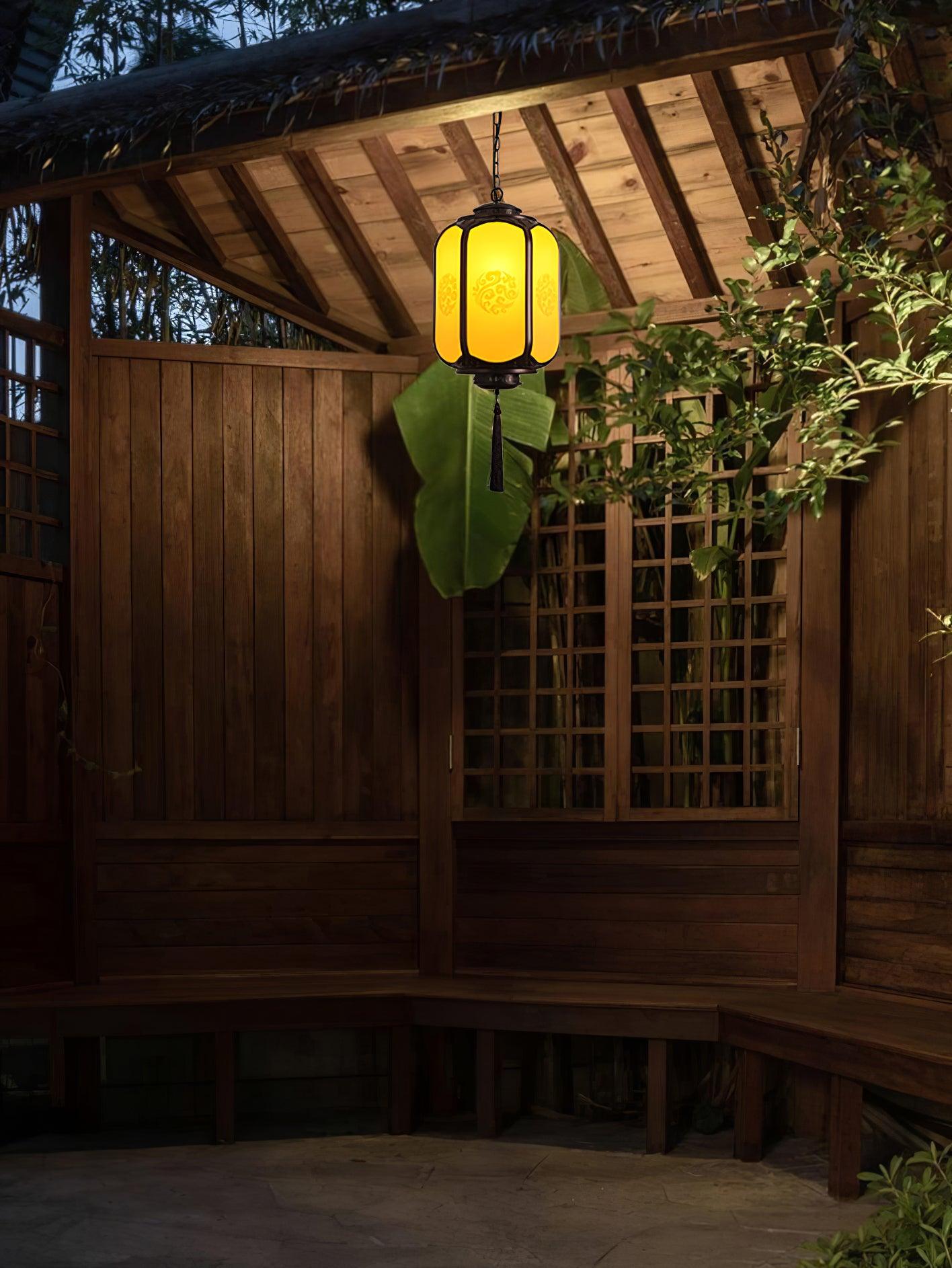 Dominex Pendant Lamp Antique Lantern Outdoor Rustic-Neutral Decor
