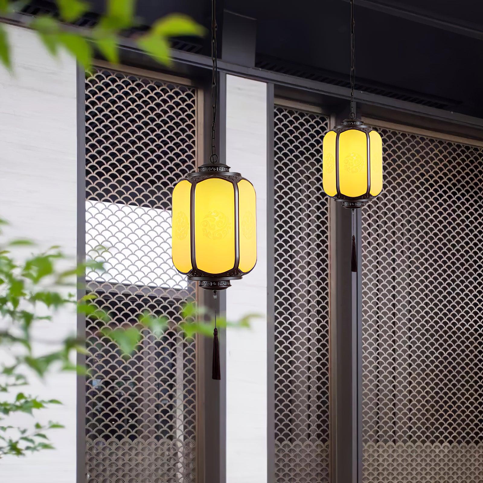 Dominex Pendant Lamp Antique Lantern Outdoor Rustic-Neutral Decor