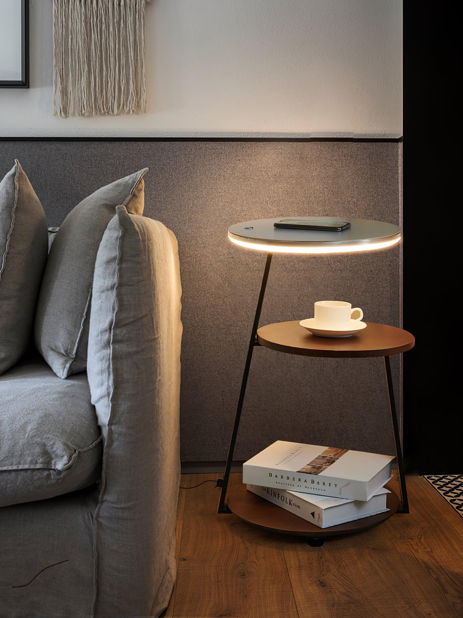Mard Wood Contemporary Floor Lamp-Neutral Decor