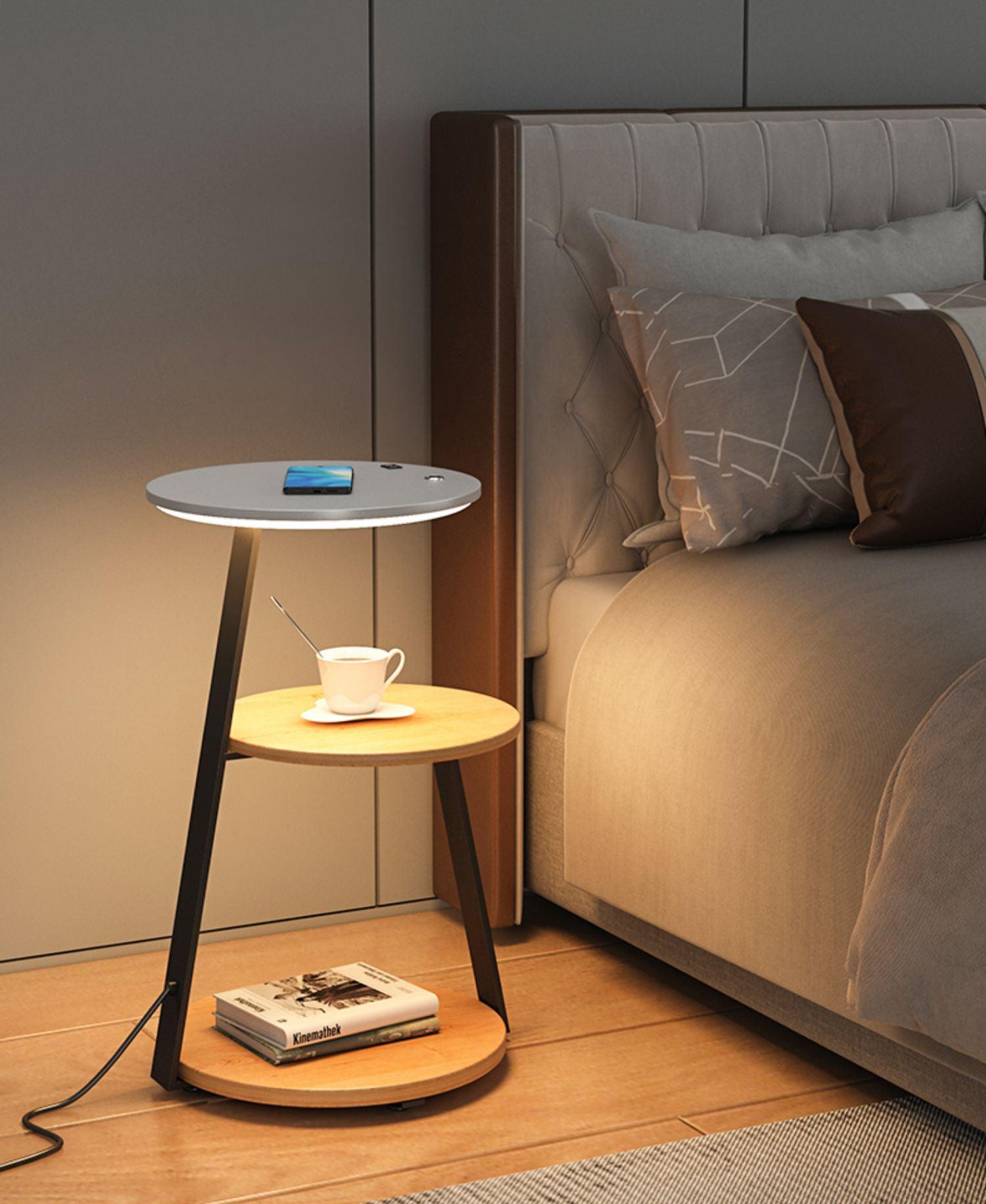 Mard Wood Contemporary Floor Lamp-Neutral Decor