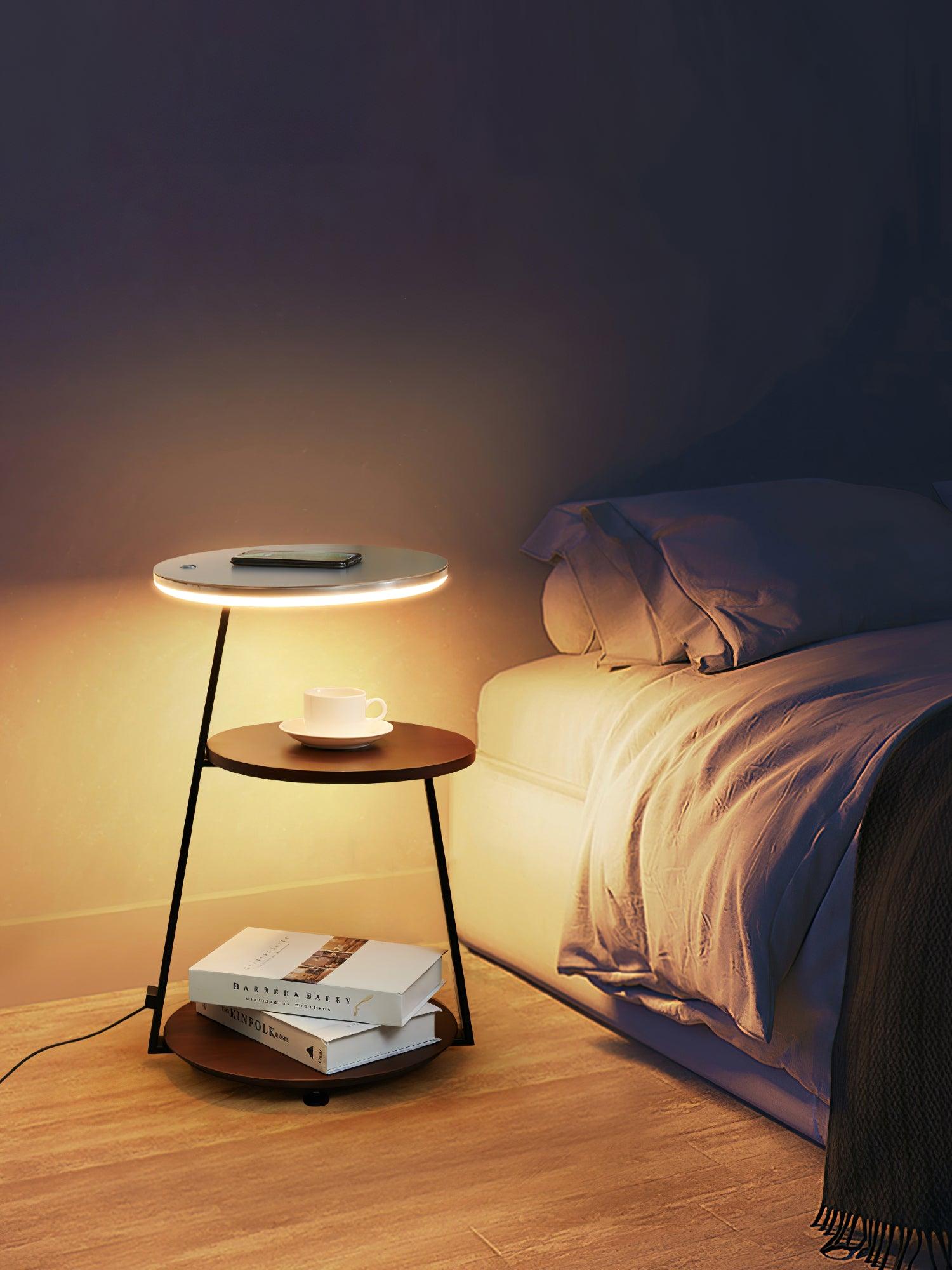 Mard Wood Contemporary Floor Lamp-Neutral Decor