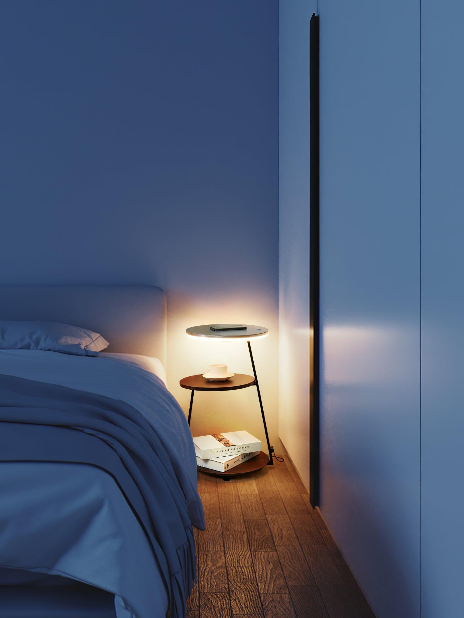 Mard Wood Contemporary Floor Lamp-Neutral Decor
