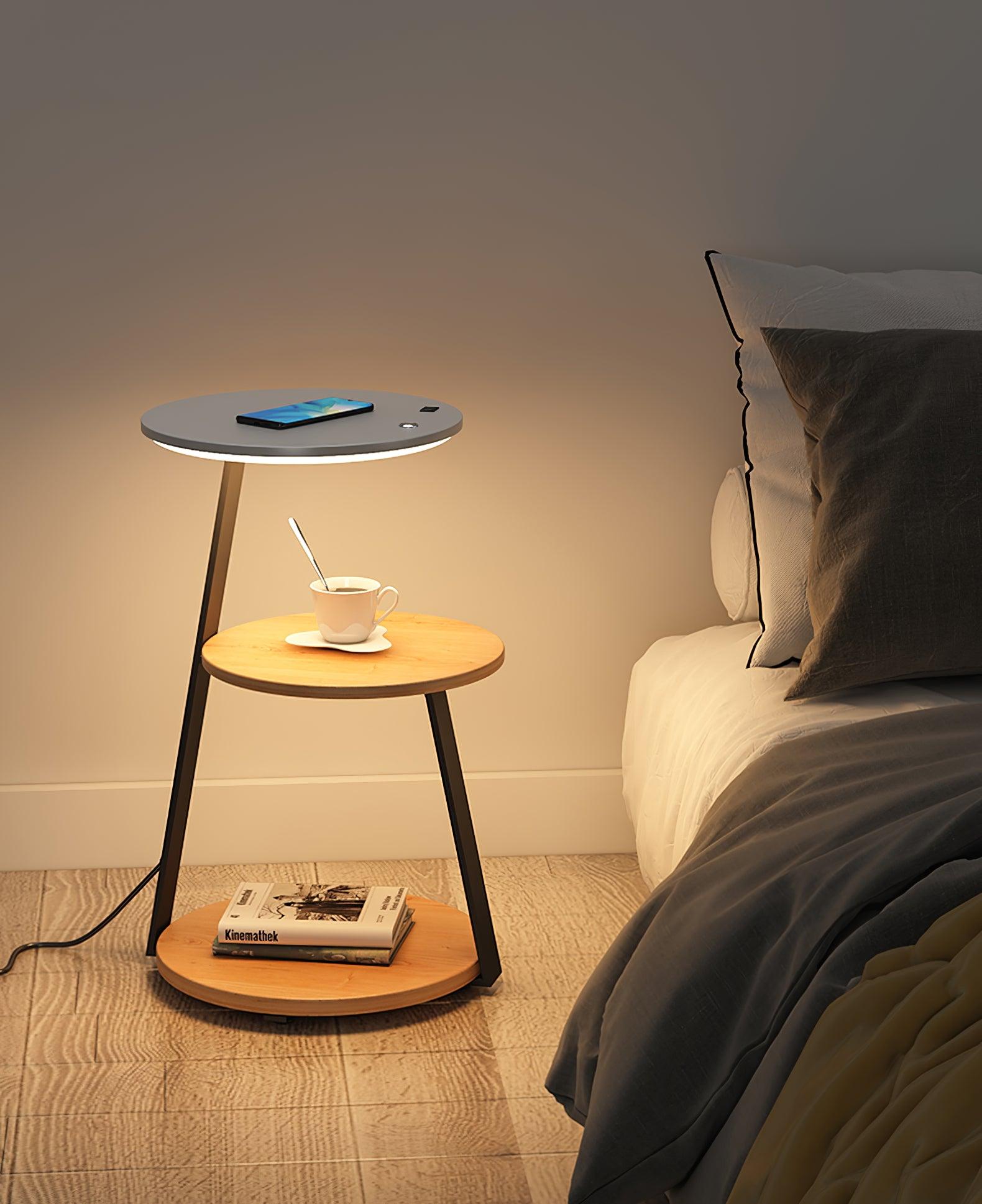 Mard Wood Contemporary Floor Lamp-Neutral Decor