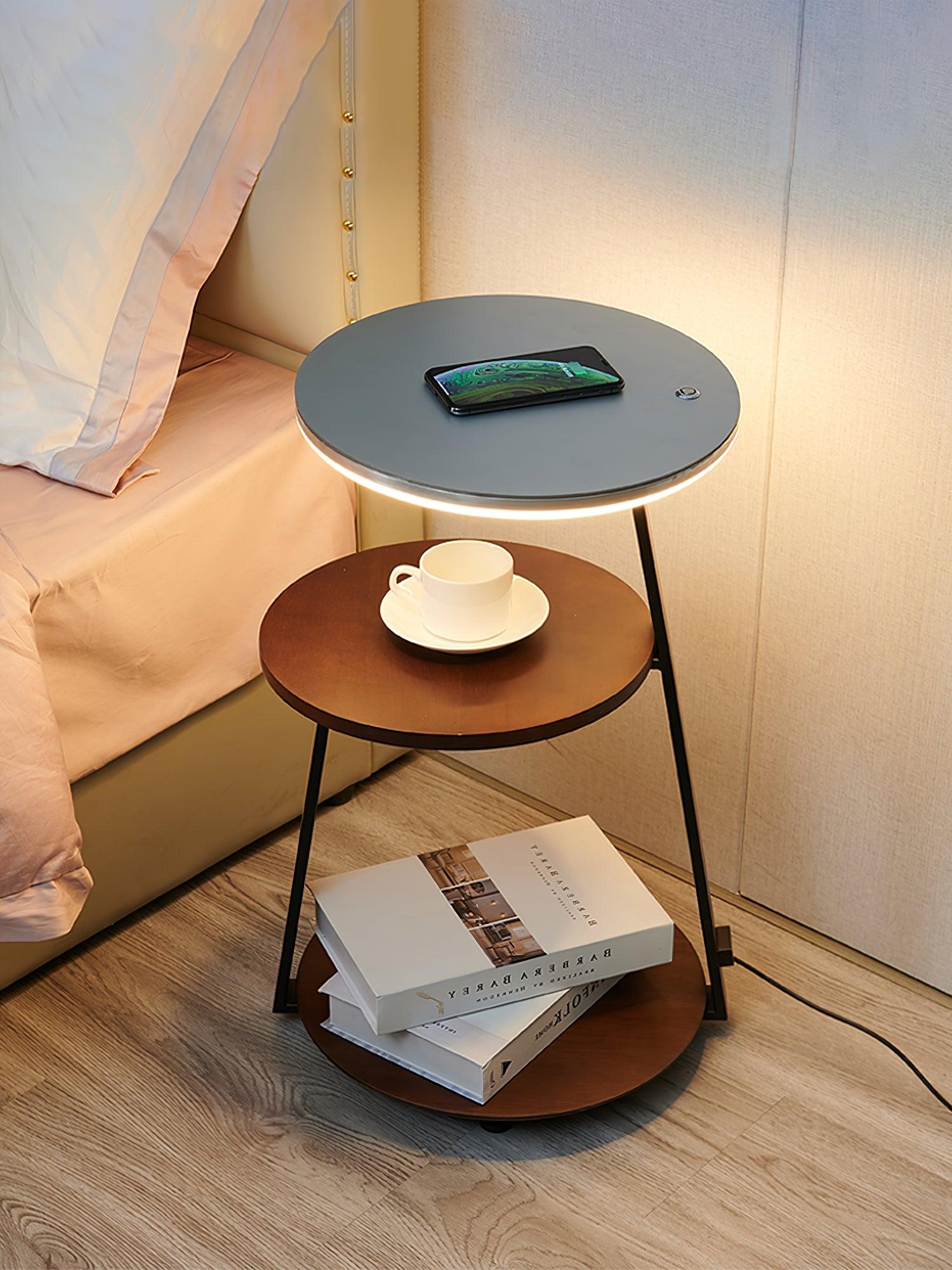 Mard Wood Contemporary Floor Lamp-Neutral Decor