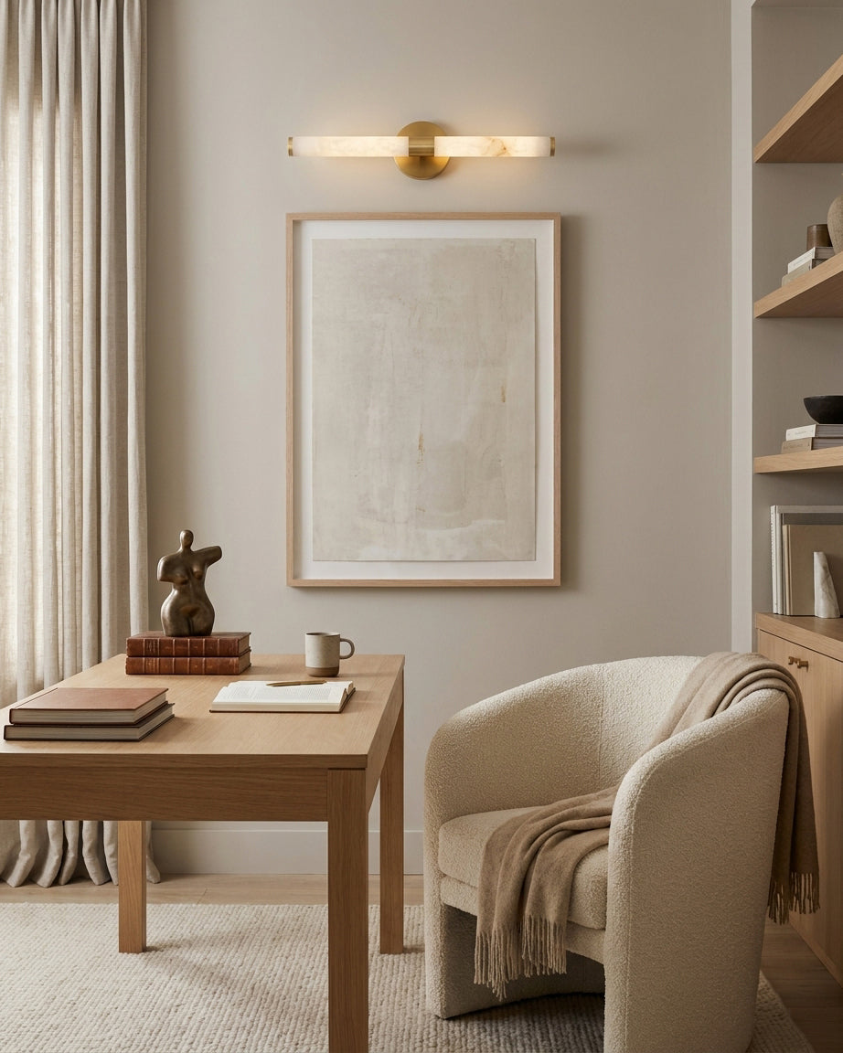 Aurelia Picture Alabaster Wall Sconce
