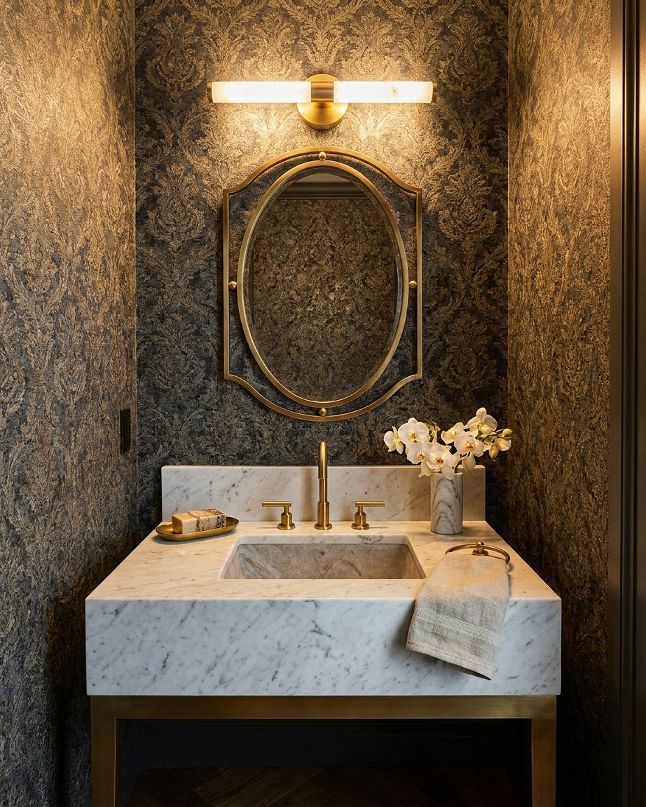 Aurelia Picture Alabaster Wall Sconce