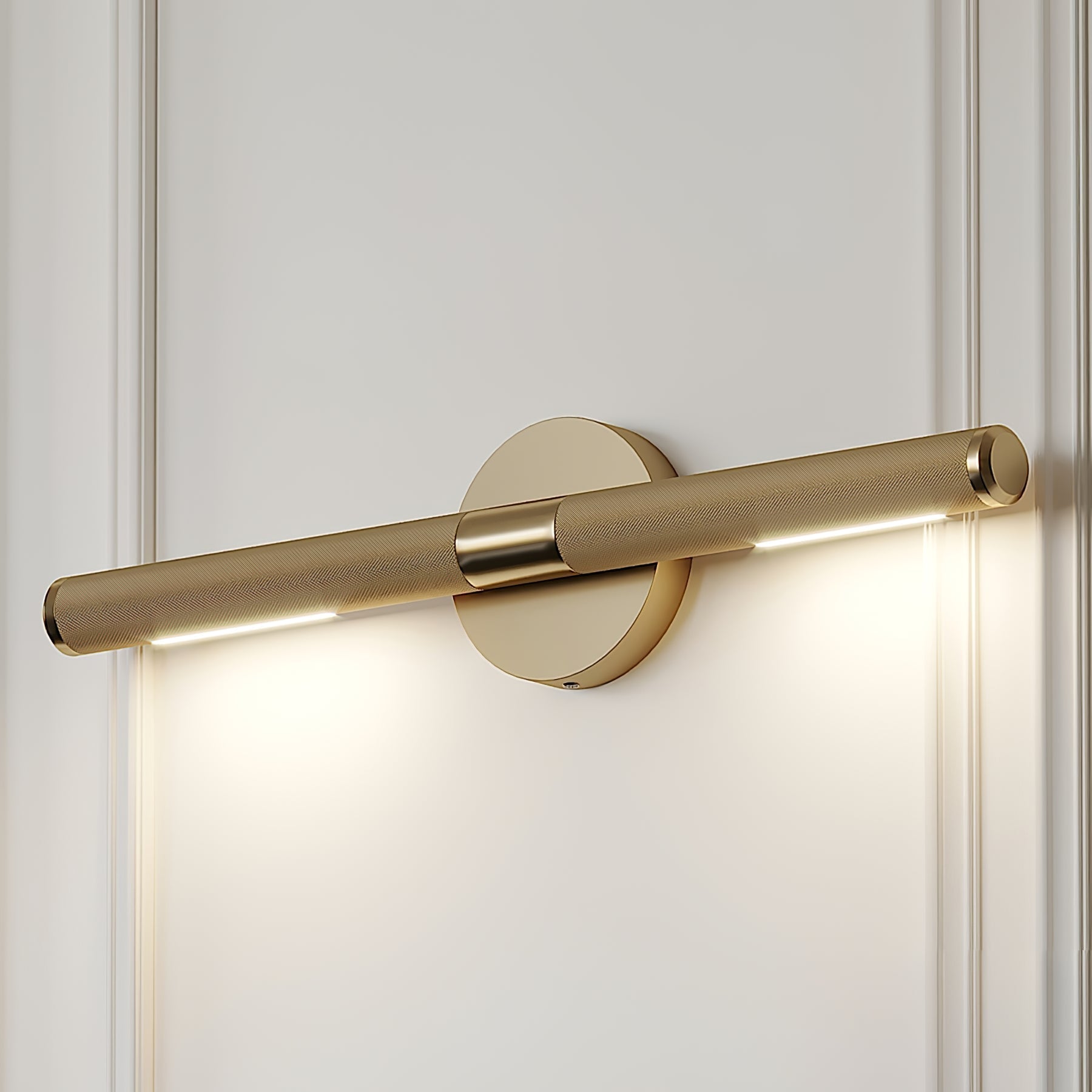 Sano Modern Brass LED Wall Light-Neutral Decor
