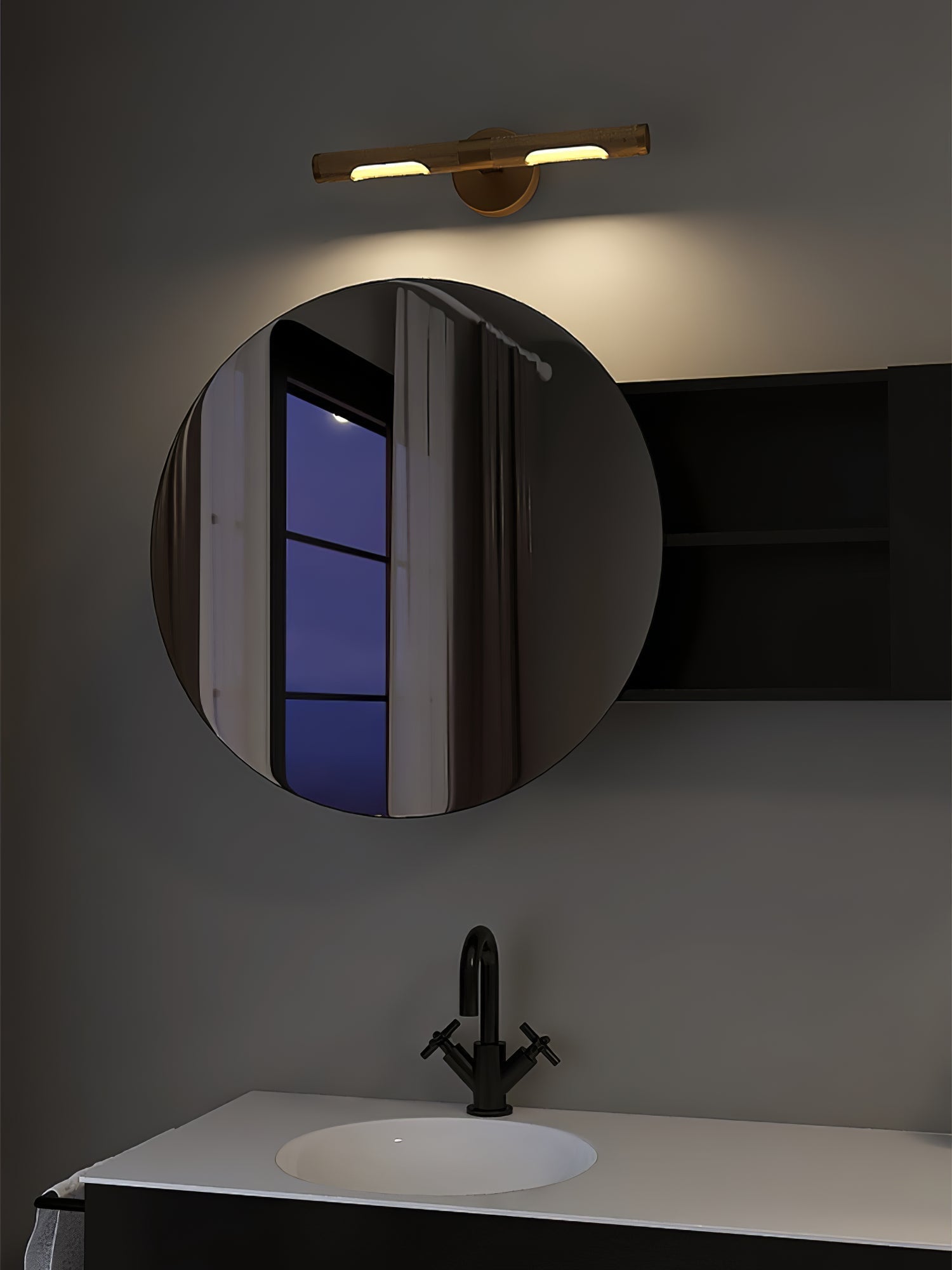 Sano Modern Brass LED Wall Light-Neutral Decor