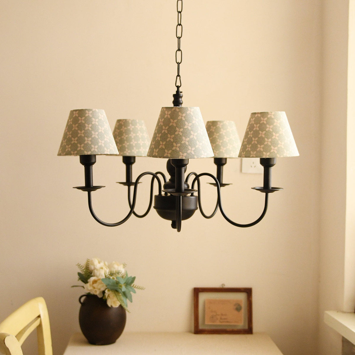 Glenwick Floral Arm Chandelier