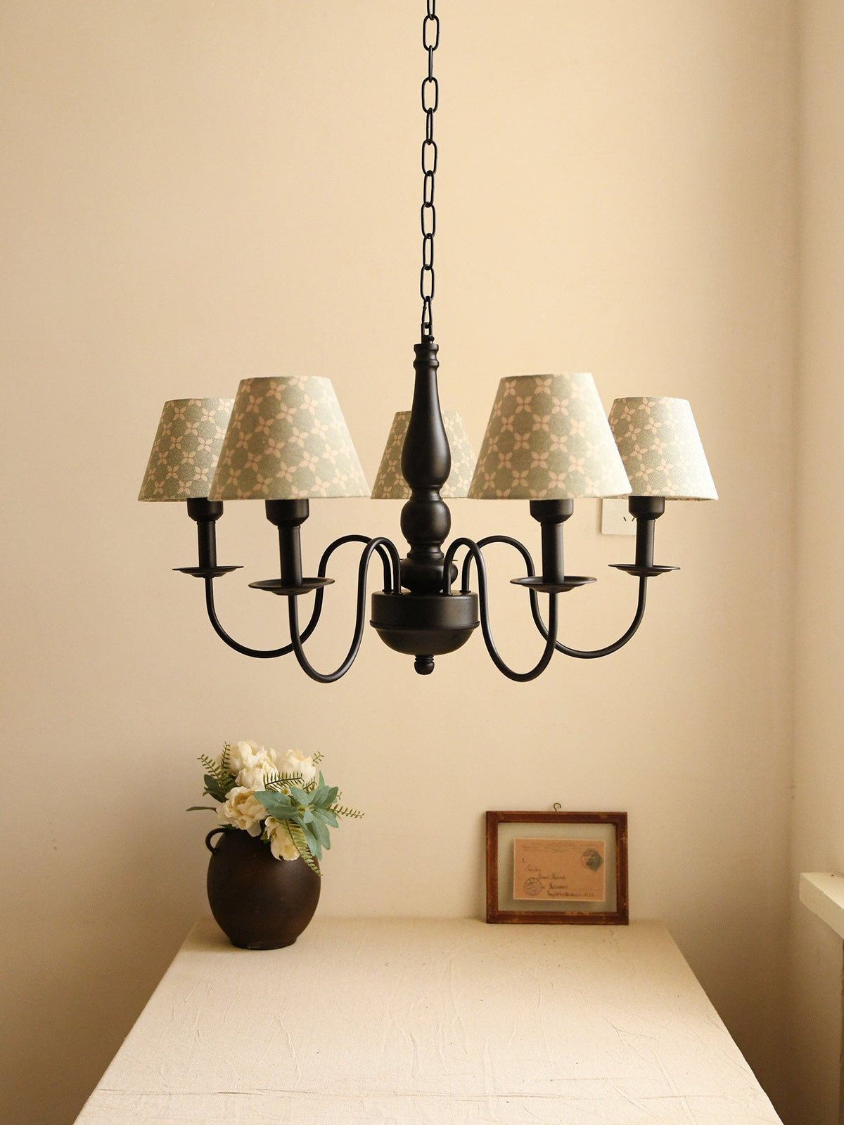 Glenwick Floral Arm Chandelier