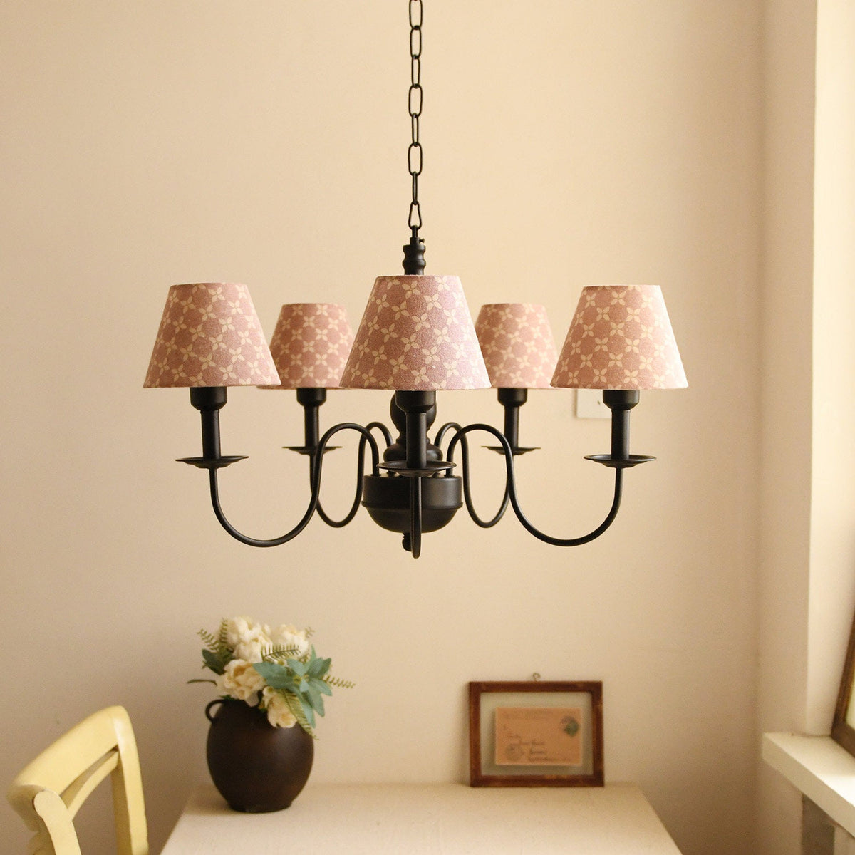 Glenwick Floral Arm Chandelier