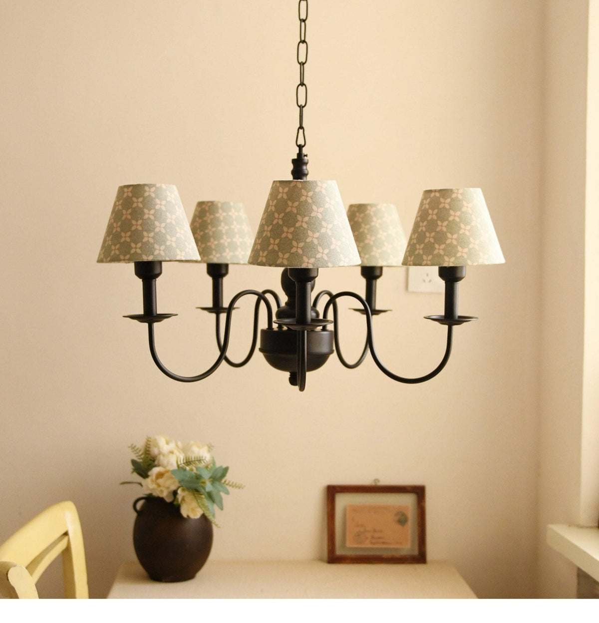 Glenwick Floral Arm Chandelier