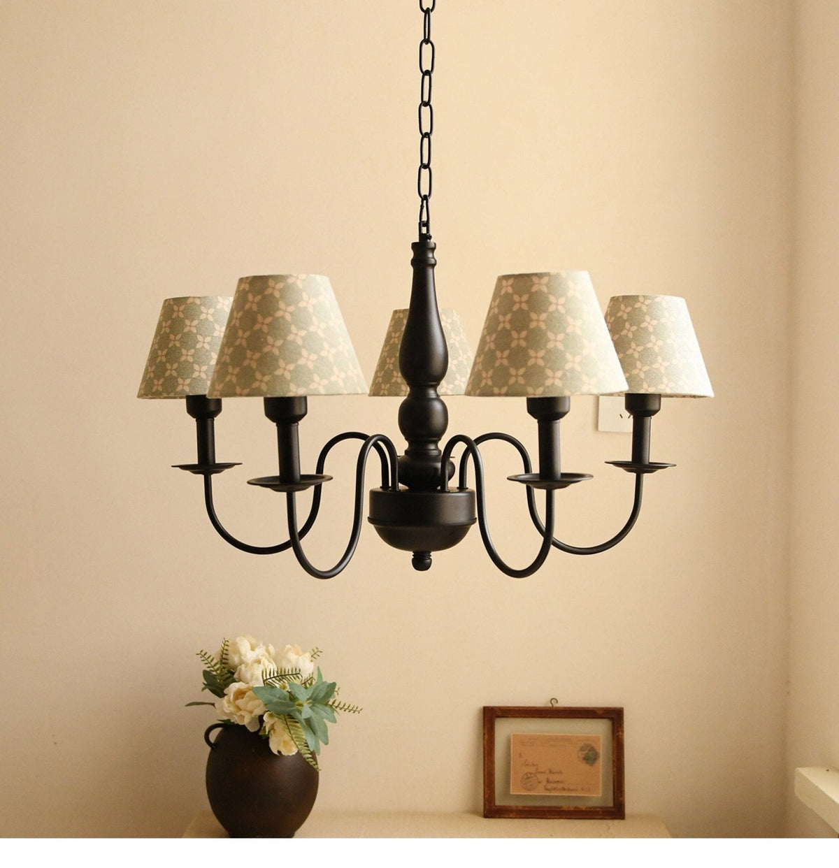 Glenwick Floral Arm Chandelier