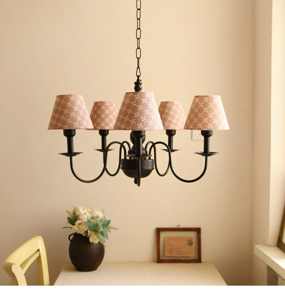 Glenwick Floral Arm Chandelier