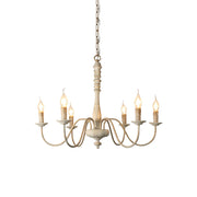 Sorenx Traditional Farmhouse Wood Chandelier-Neutral Decor