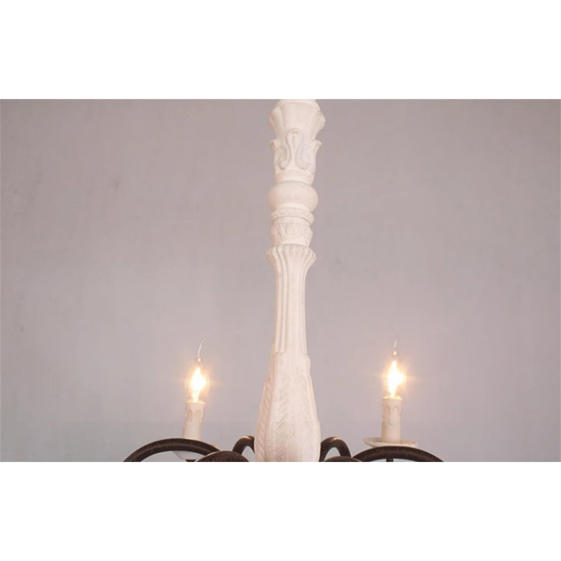 Sorenx Traditional Farmhouse Wood Chandelier-Neutral Decor