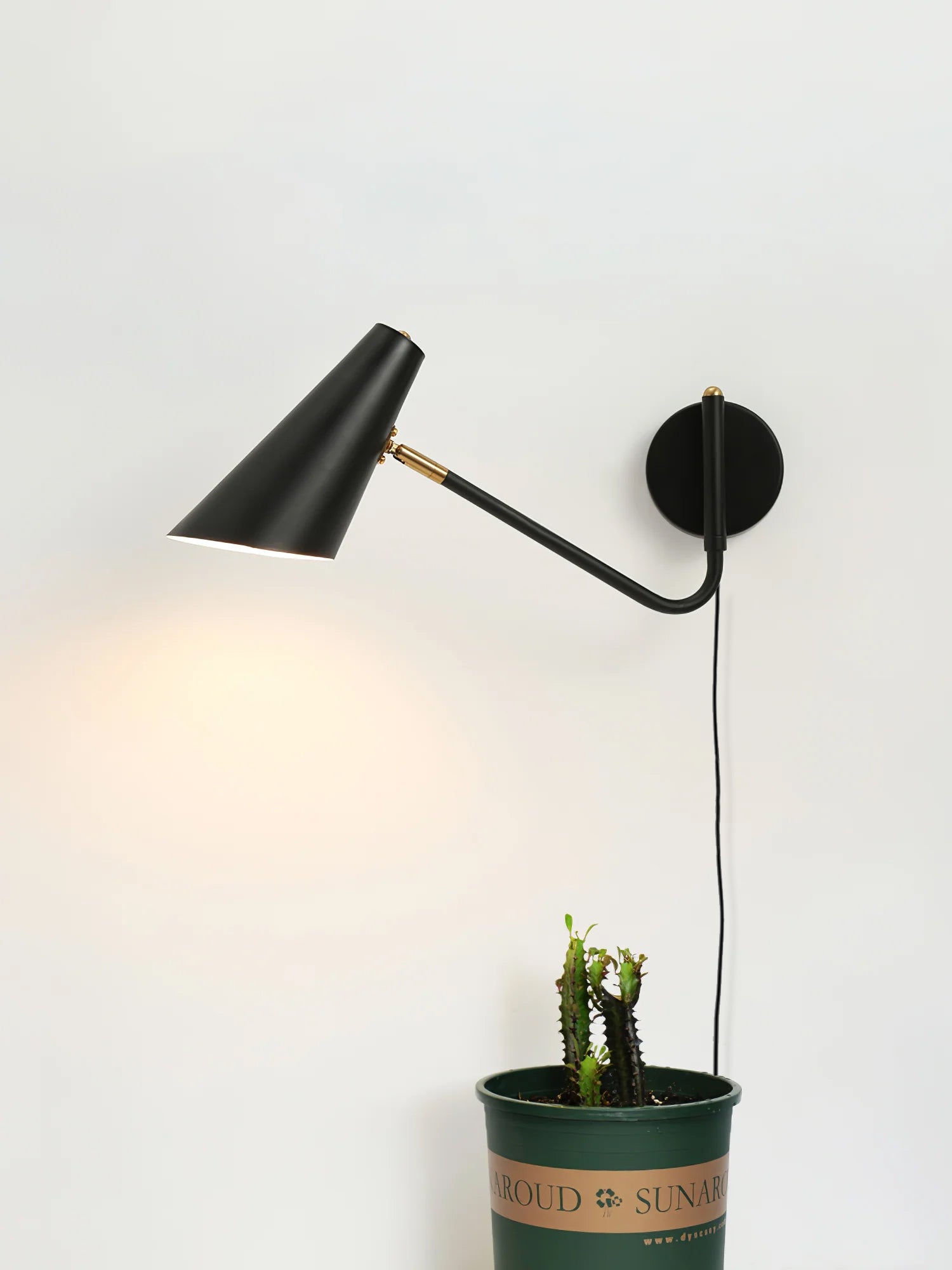 Canore Modern Minimalist Plug-in Sconce Wall lamp-Neutral Decor