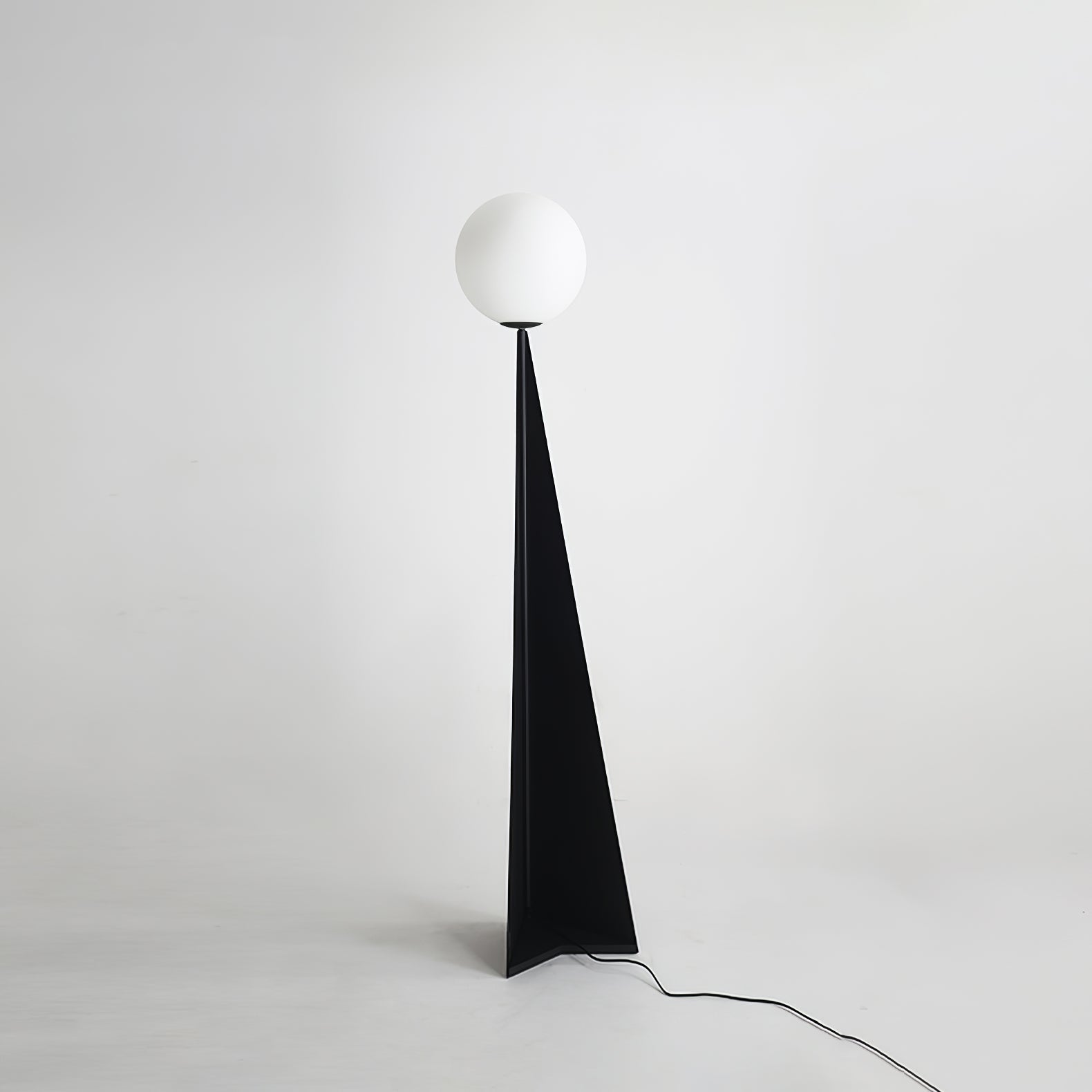 Vertex Minimalist Sphere Floor Lamp-Neutral Decor