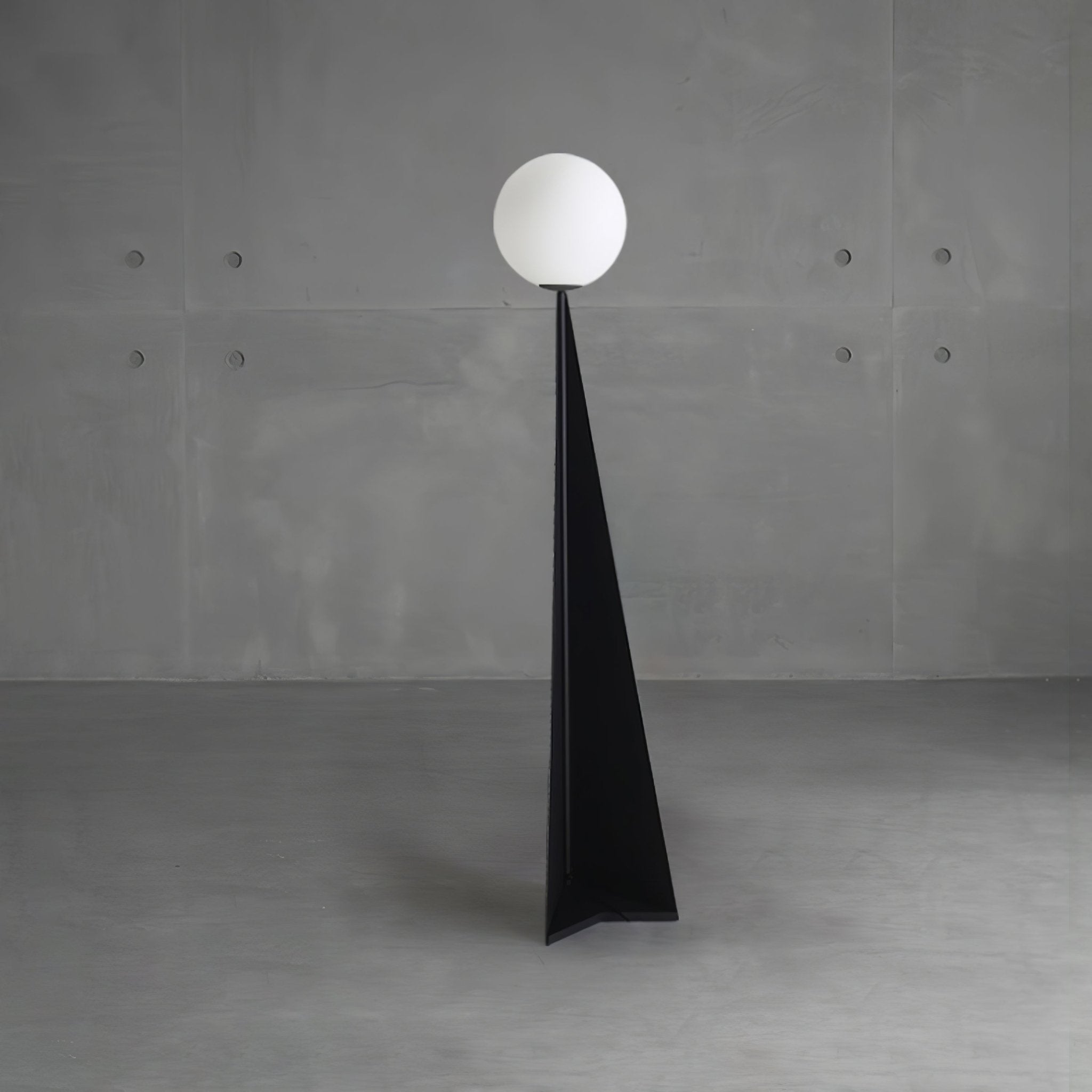 Vertex Minimalist Sphere Floor Lamp-Neutral Decor