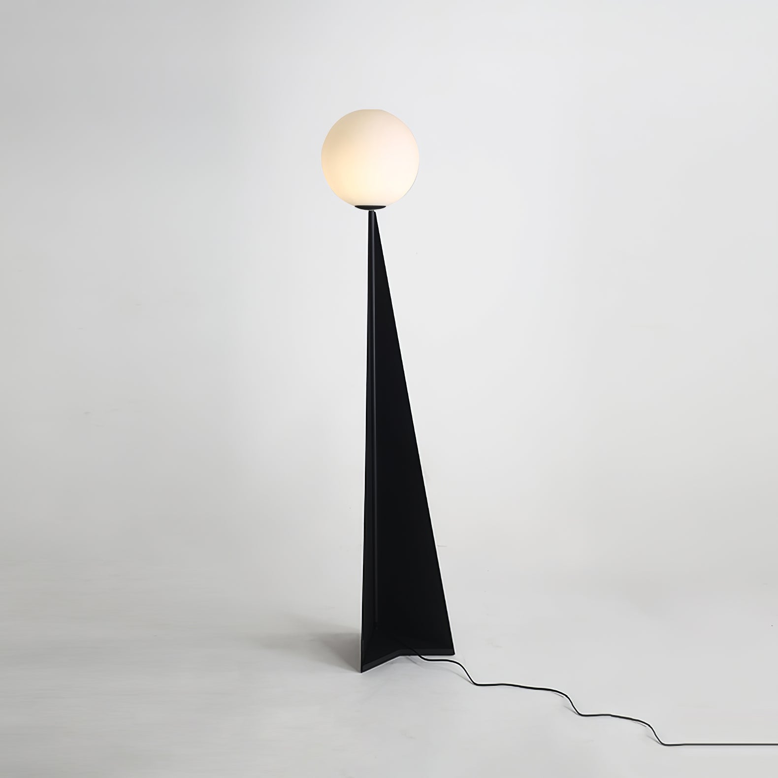 Vertex Minimalist Sphere Floor Lamp-Neutral Decor