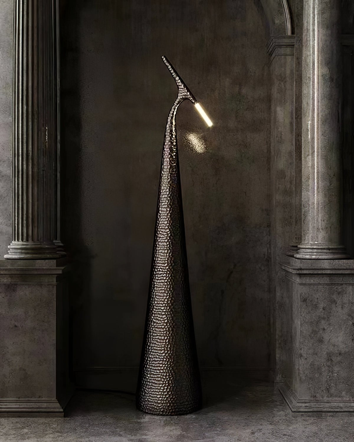 Sysolyra Textured Resin Floor Lamp-Neutral Decor
