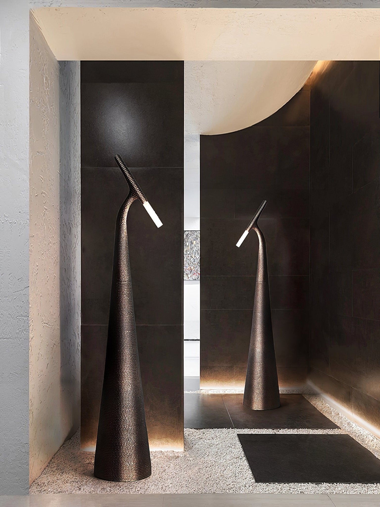 Sysolyra Textured Resin Floor Lamp-Neutral Decor
