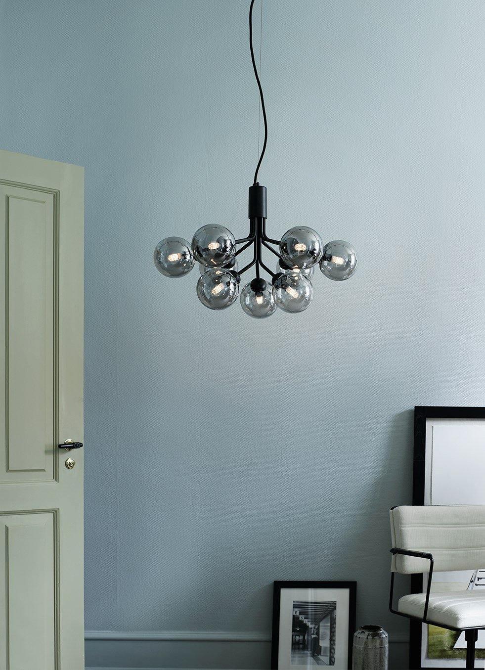 Socor Pendant Lamp Glass Globe Cluster Brass-Neutral Decor