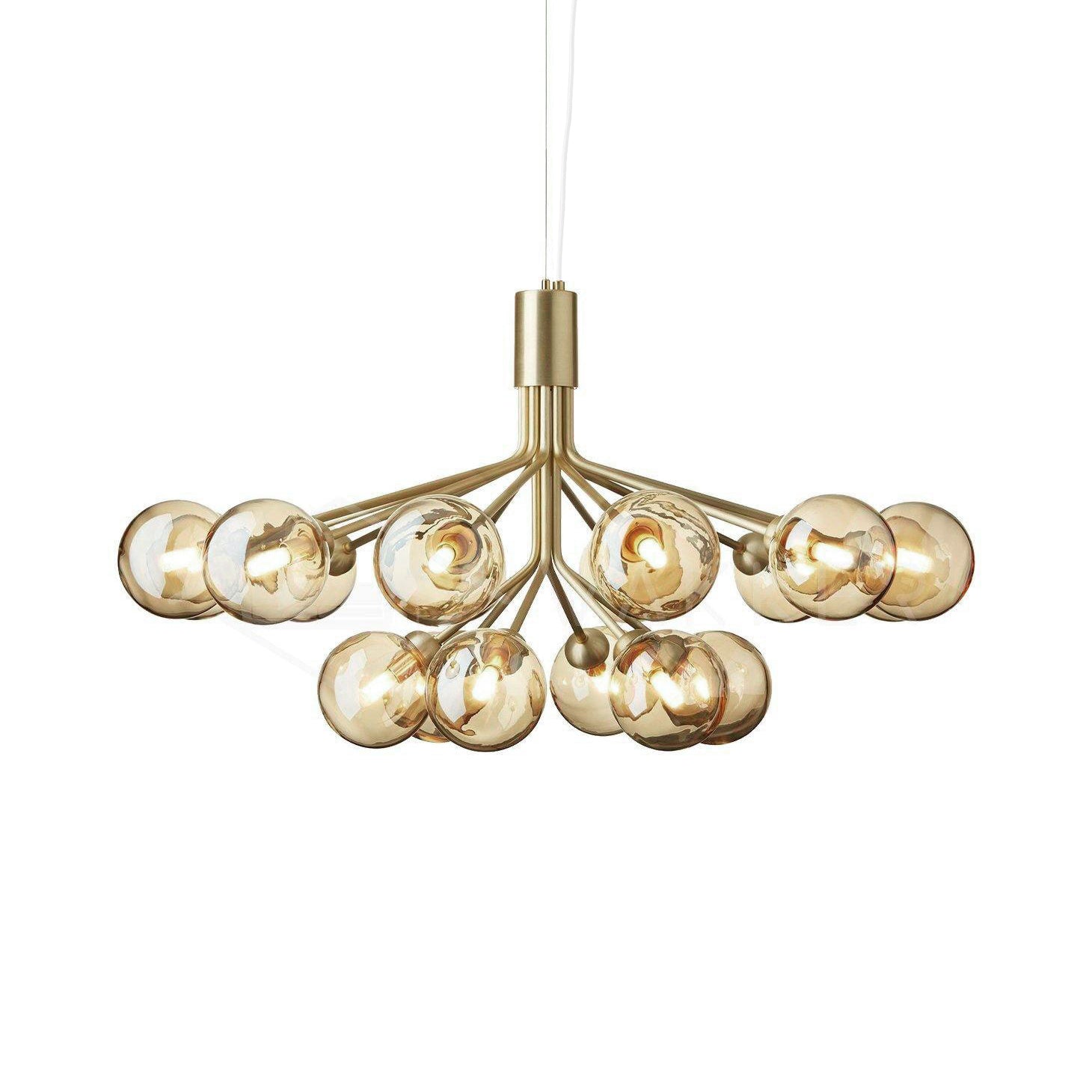 Socor Pendant Lamp Glass Globe Cluster Brass-Neutral Decor