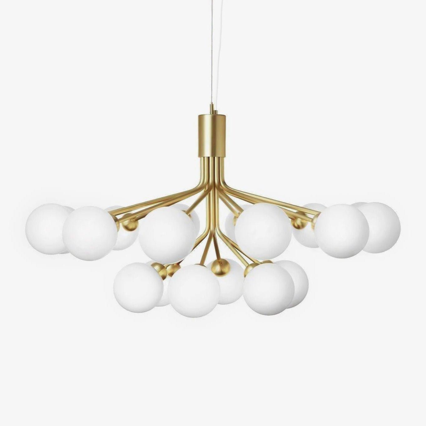 Socor Pendant Lamp Glass Globe Cluster Brass-Neutral Decor