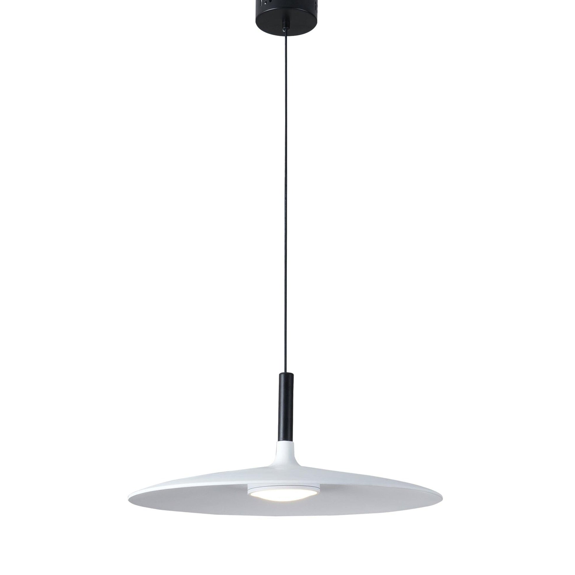 Lustra Pendant Lamp Aluminum Flat Disc-Neutral Decor
