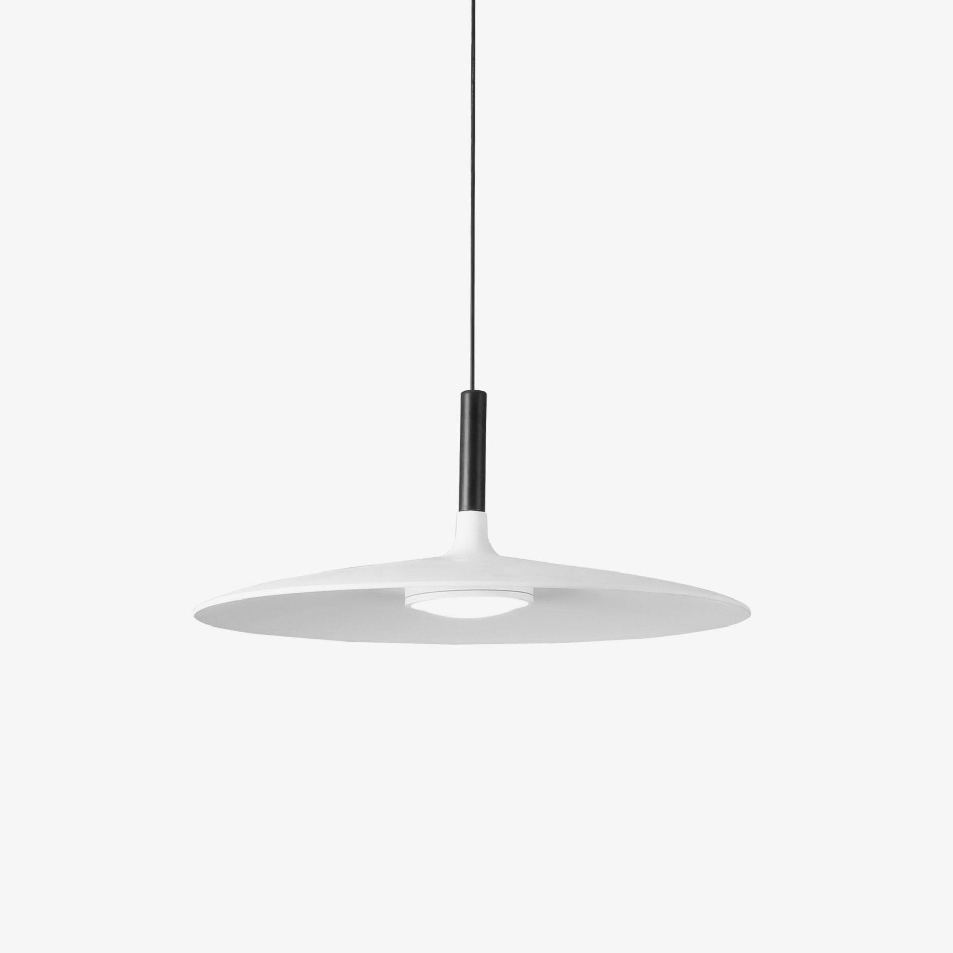 Lustra Pendant Lamp Aluminum Flat Disc-Neutral Decor