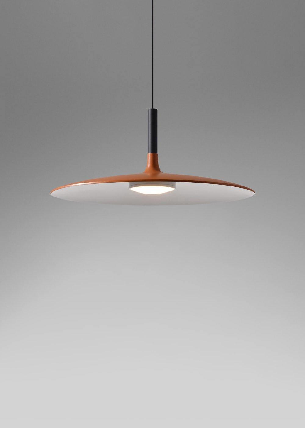 Lustra Pendant Lamp Aluminum Flat Disc-Neutral Decor
