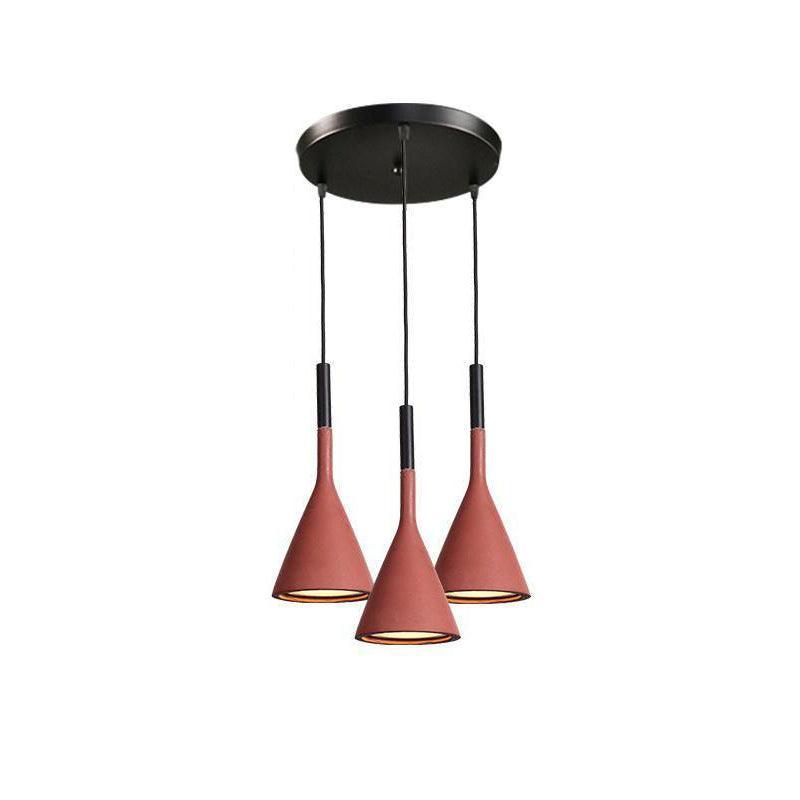 Nixor Pendant Lamp Concrete Conical Industrial-Neutral Decor