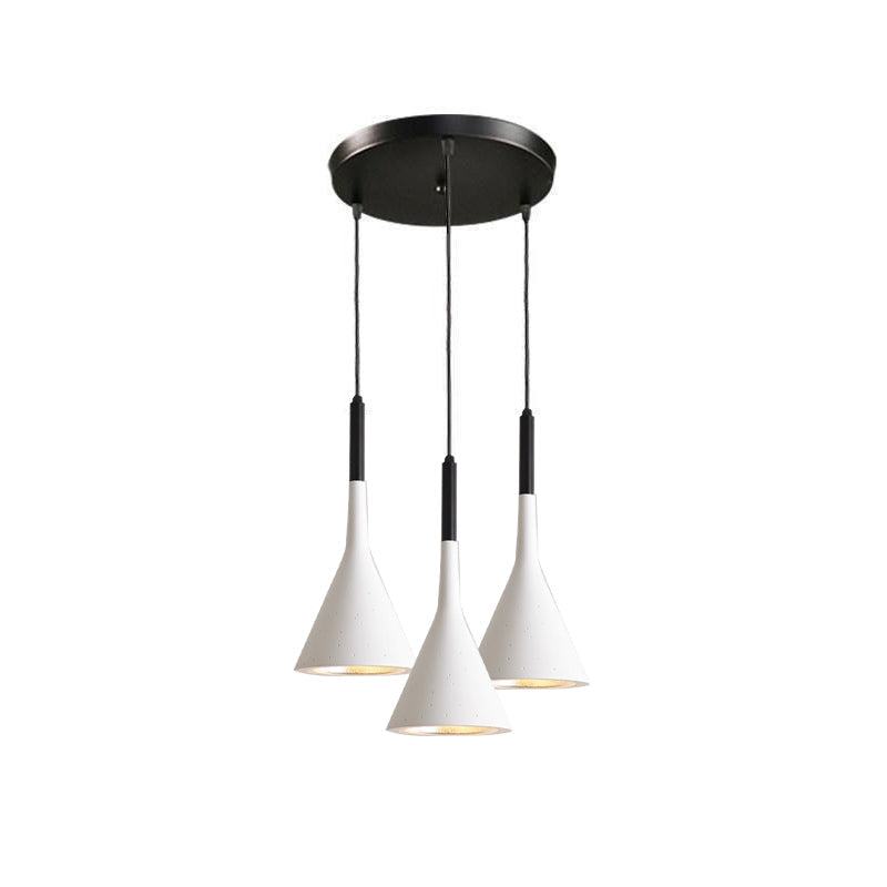 Conical Concrete Pendant Light-Neutral Decor