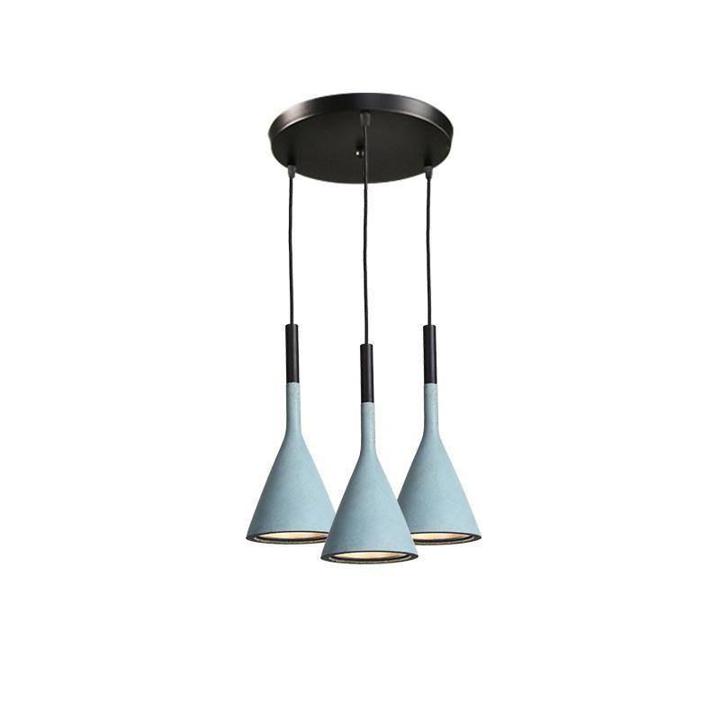 Nixor Pendant Lamp Concrete Conical Industrial-Neutral Decor