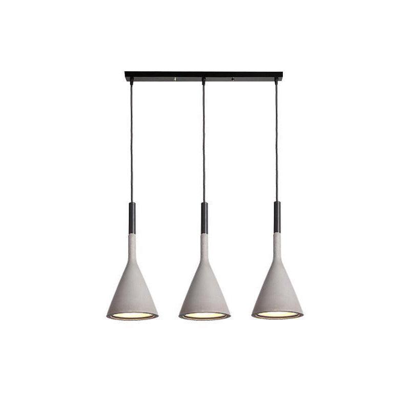 Nixor Pendant Lamp Concrete Conical Industrial-Neutral Decor