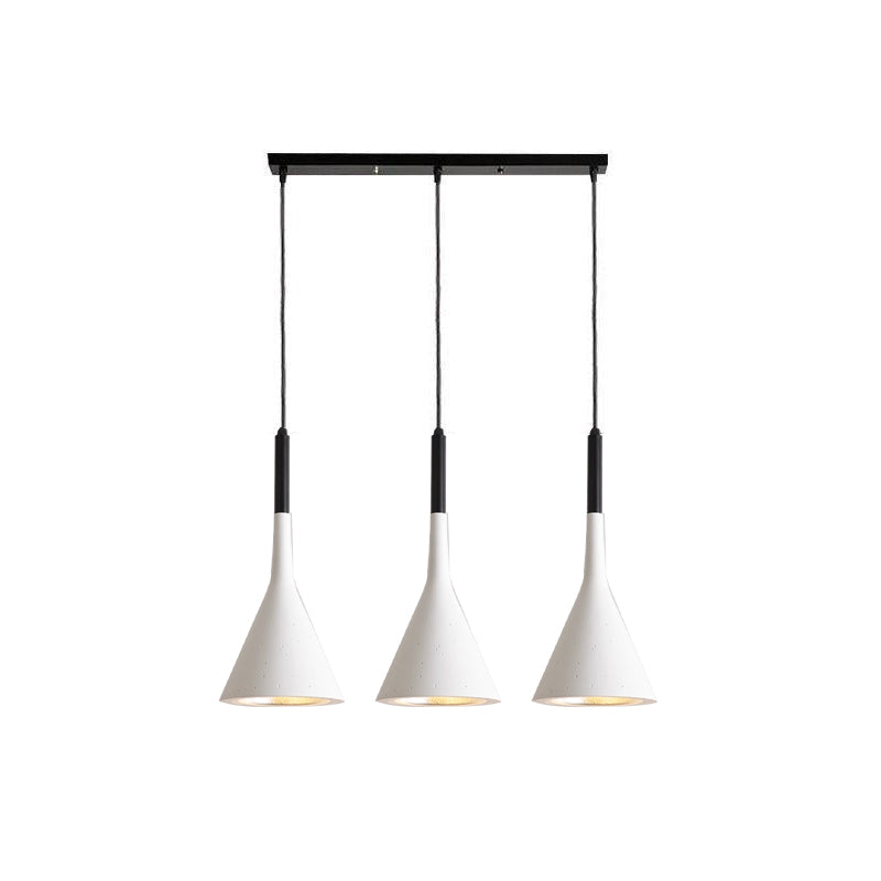 Conical Concrete Pendant Light-Neutral Decor