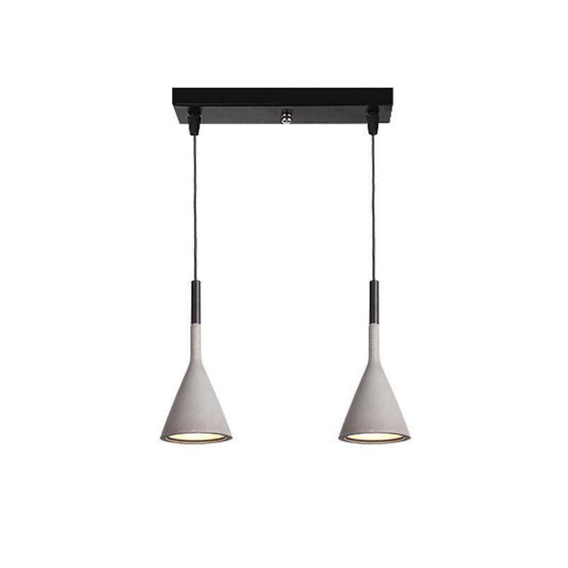 Nixor Pendant Lamp Concrete Conical Industrial-Neutral Decor