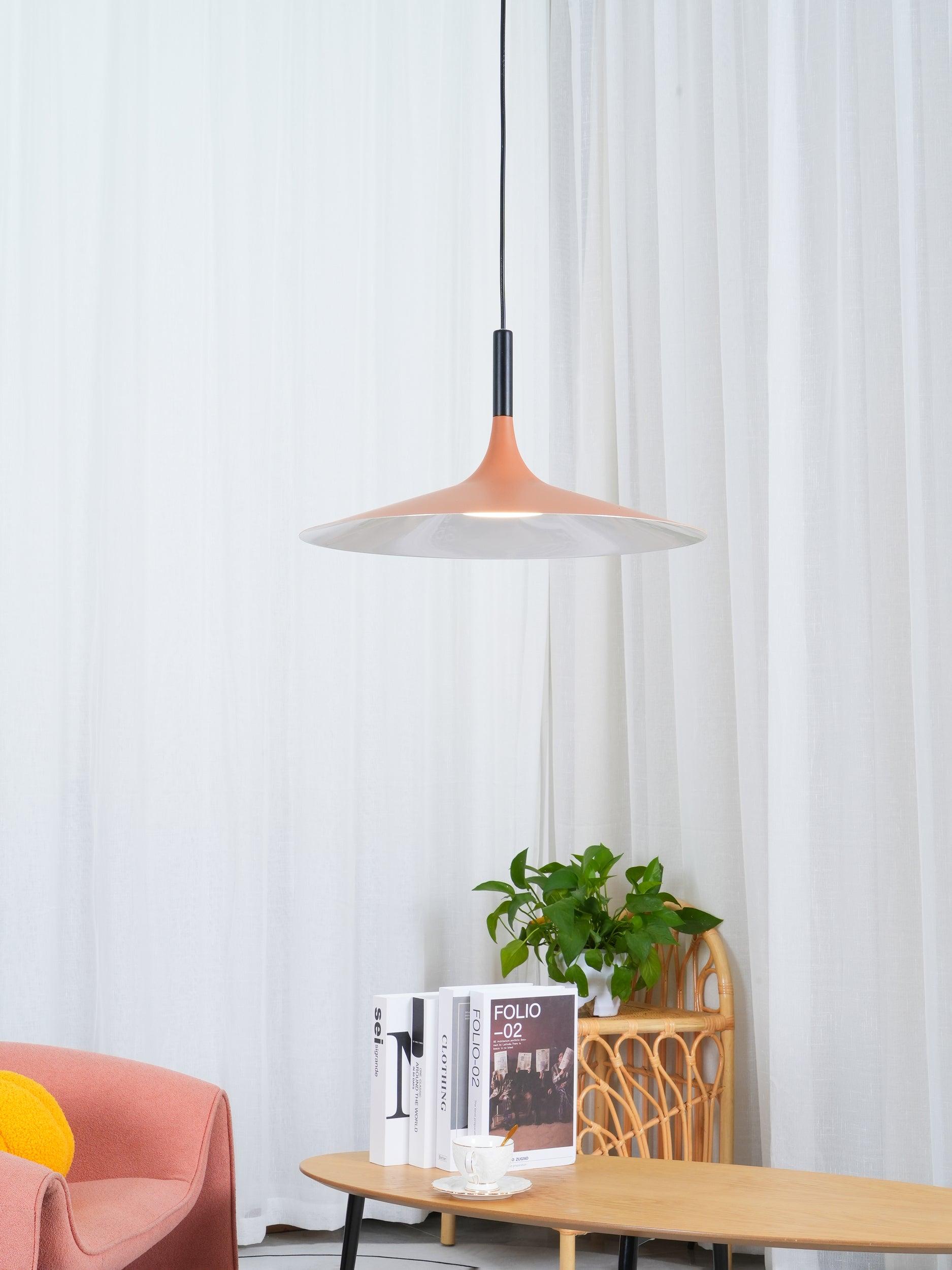 Lustra Pendant Lamp Aluminum Flat Disc-Neutral Decor
