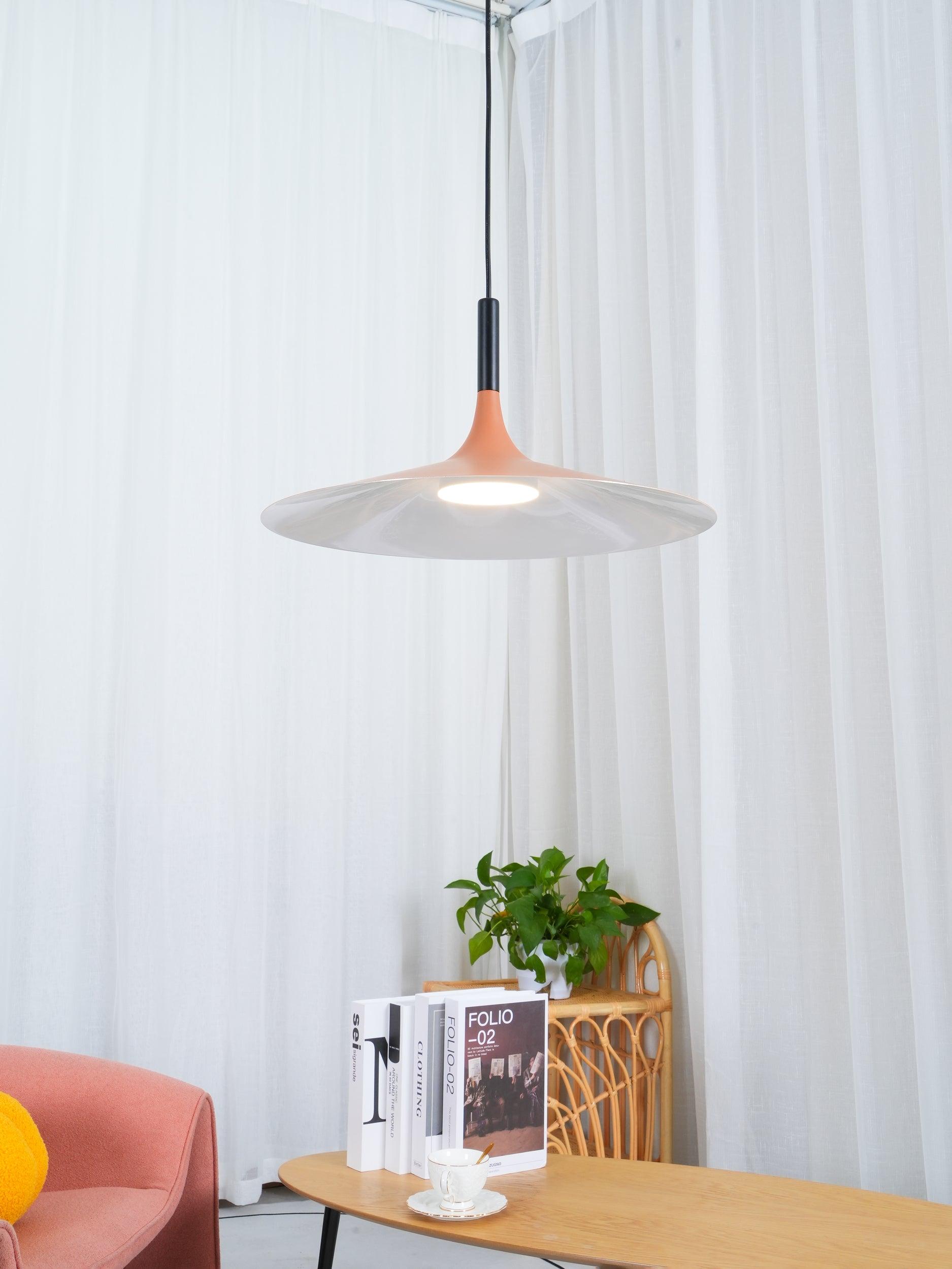 Lustra Pendant Lamp Aluminum Flat Disc-Neutral Decor