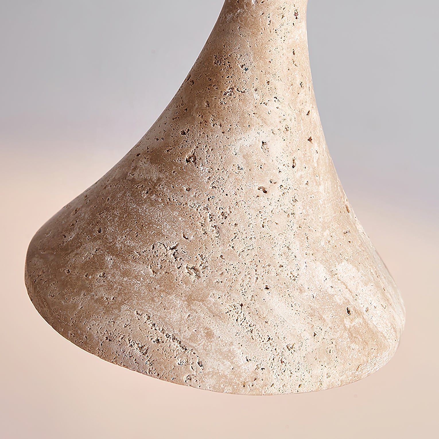 Avenq Minimalist Travertine Pendant Light-Neutral Decor