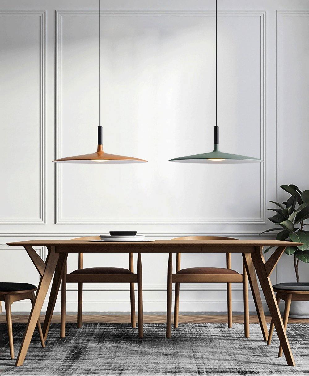 Lustra Pendant Lamp Aluminum Flat Disc-Neutral Decor
