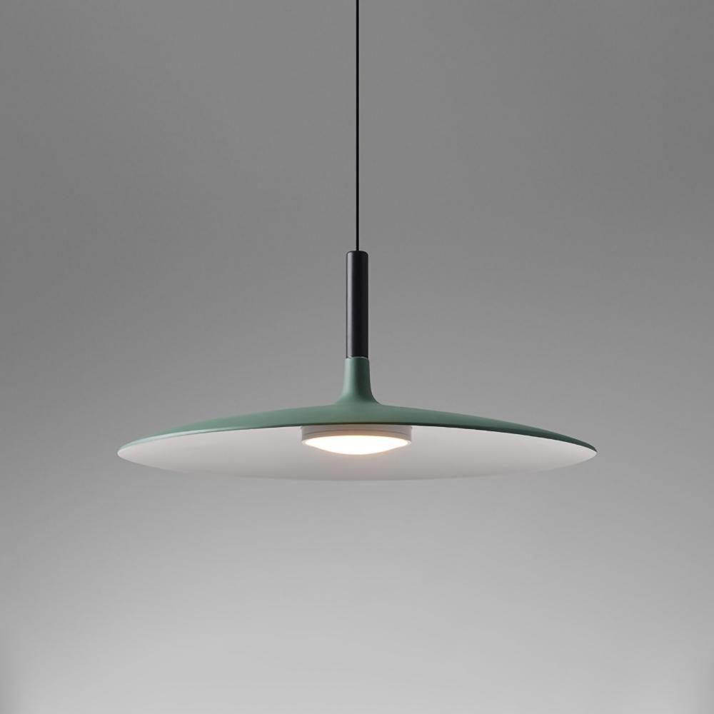 Lustra Pendant Lamp Aluminum Flat Disc-Neutral Decor