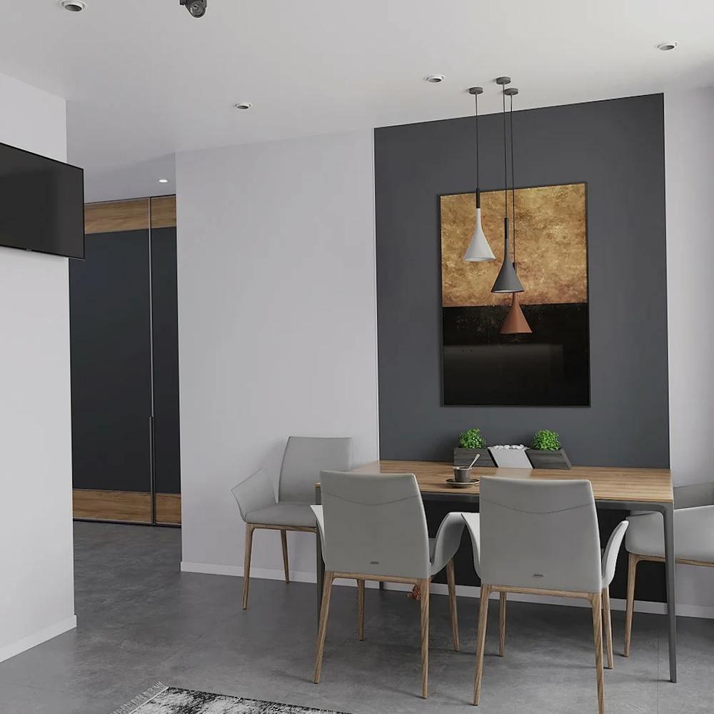Nixor Pendant Lamp Concrete Conical Industrial-Neutral Decor