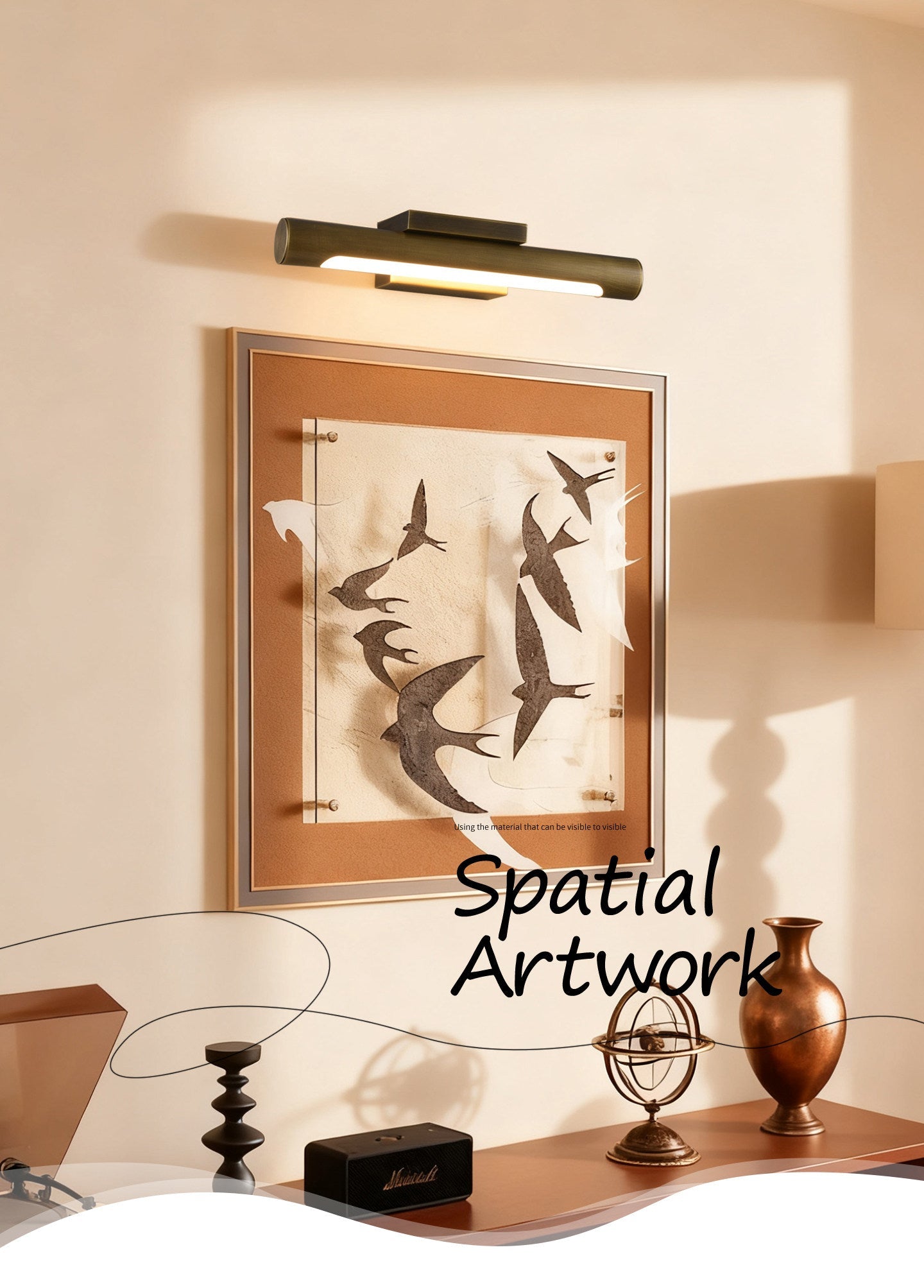 Apollo Brass Wall Light-Neutral Decor
