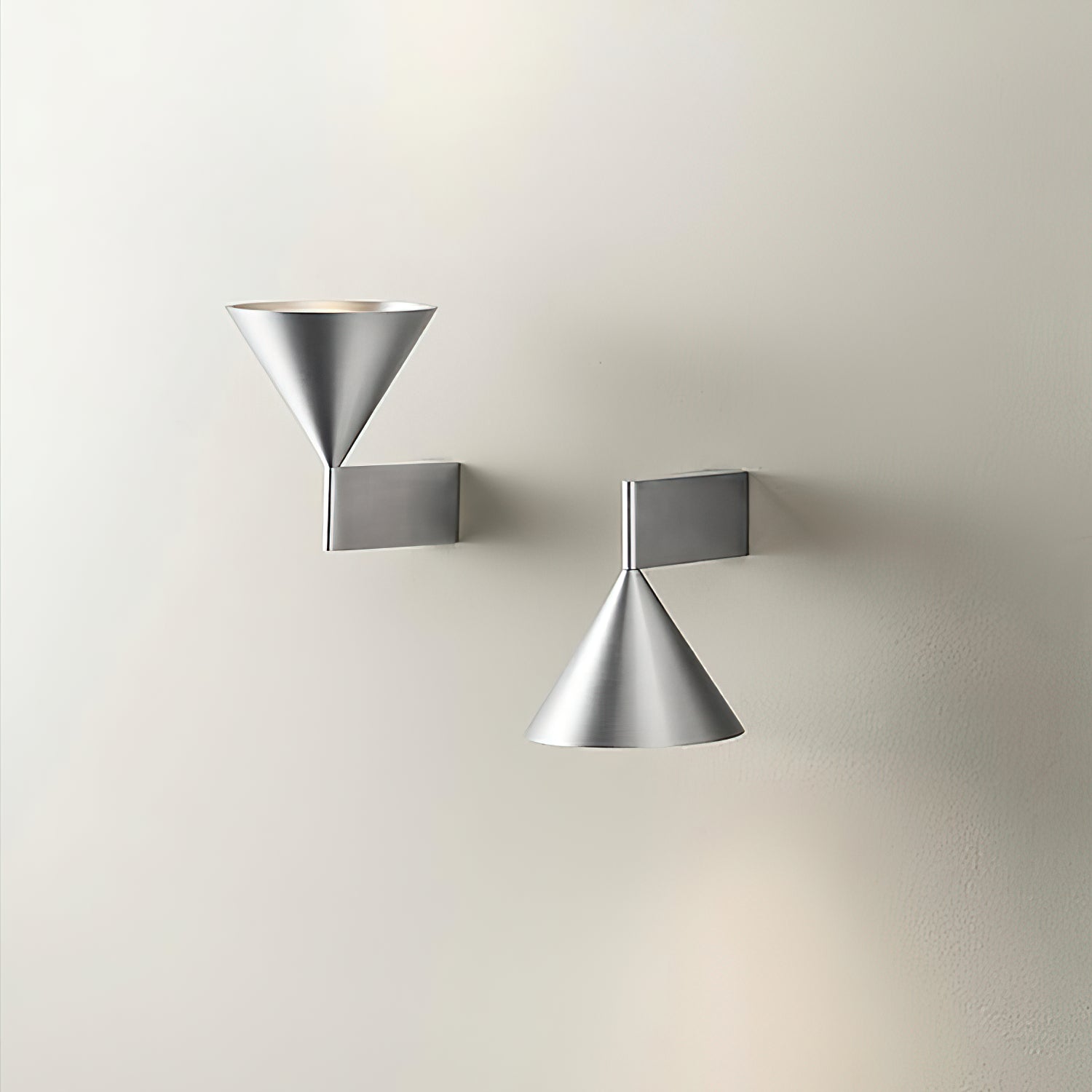 Bottom view of the Apollo Wall Lamp showing the light aperture.