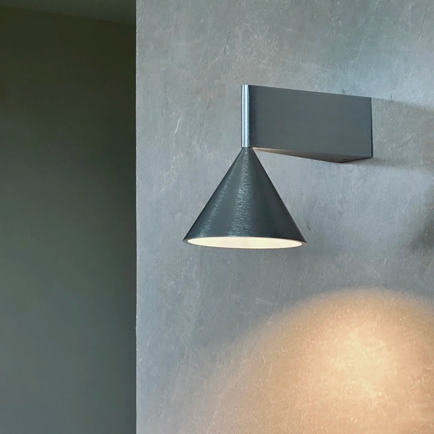 Front view of the conical Apollo Wall Lamp.