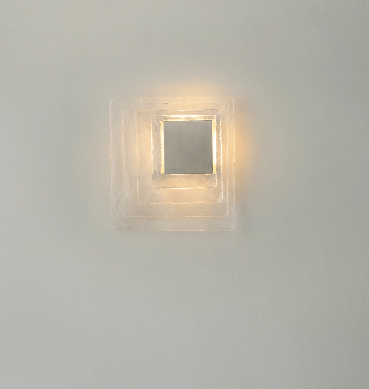 Cleo Glass Water Cube Cascade Sconce-Neutral Decor