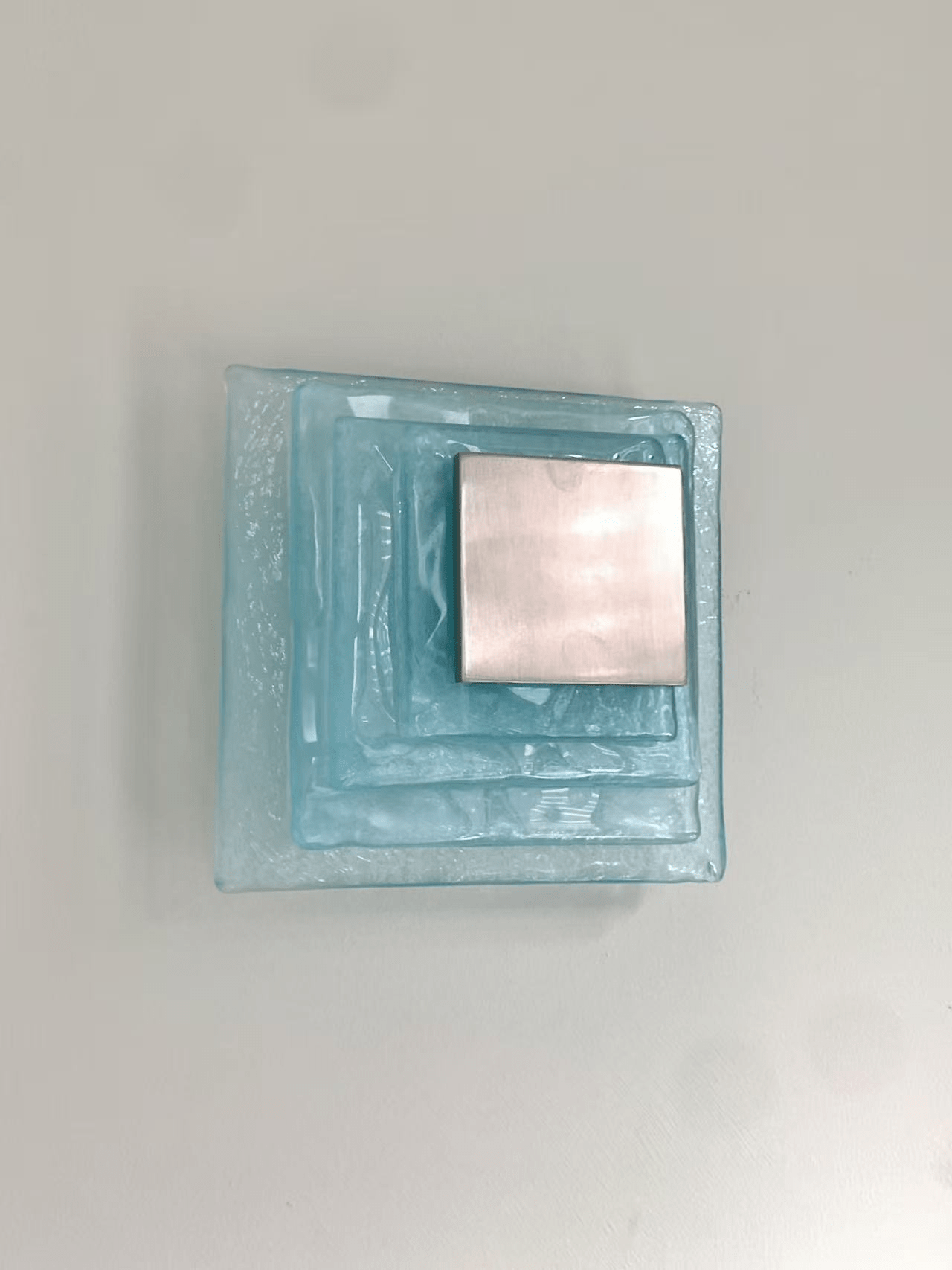 Cleo Glass Water Cube Cascade Sconce-Neutral Decor
