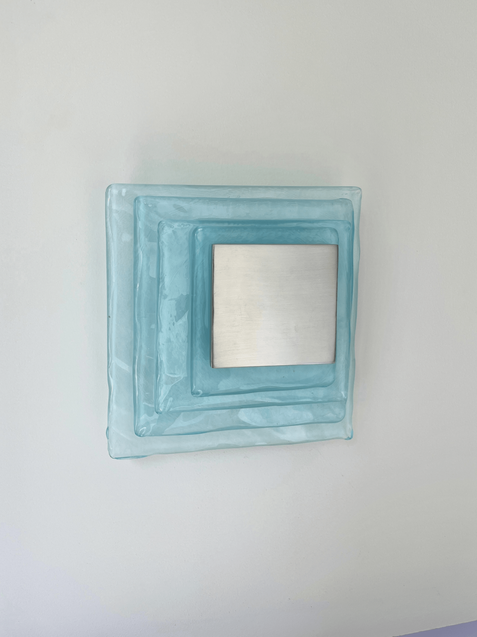 Cleo Glass Water Cube Cascade Sconce-Neutral Decor